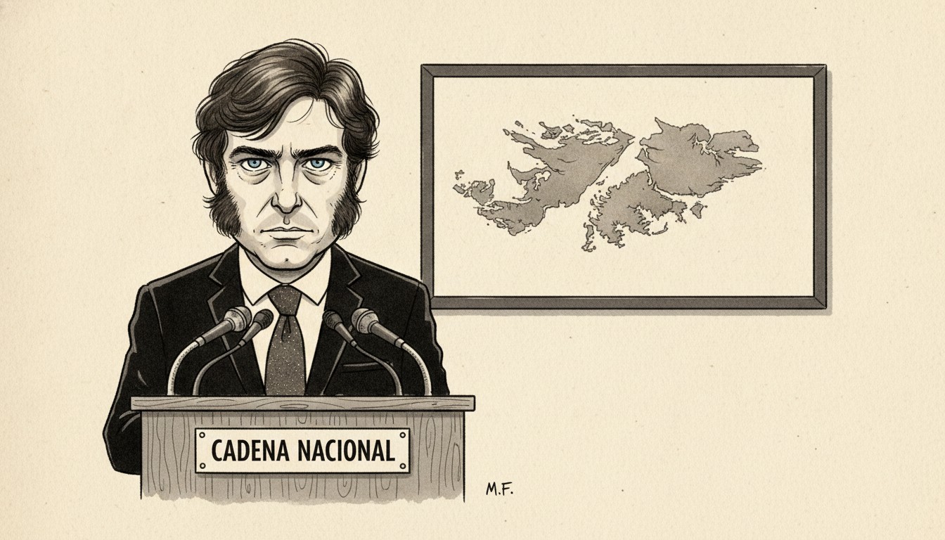 Milei en cadena nacional — la seguridad nacional subsume al mercado