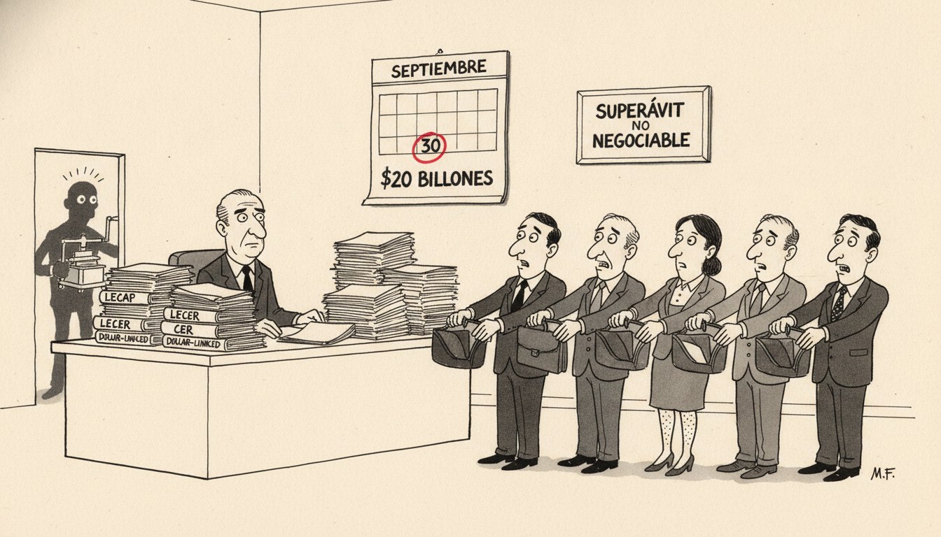 Vencen $20 billones en pesos y el mercado espera señales de Caputo
