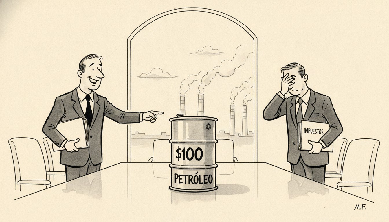 Petróleo vuelve a cien dólares y reorganiza la estructura productiva global