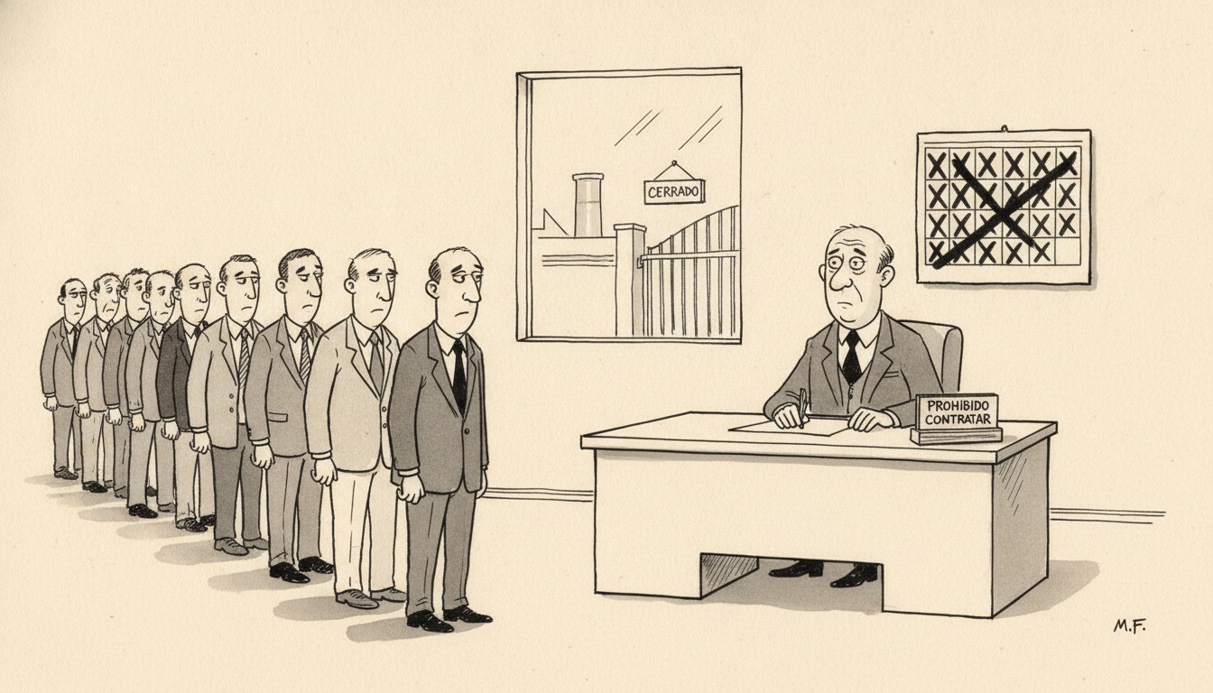 Empleo formal cae 13 meses seguidos y vuelve al nivel de 2014