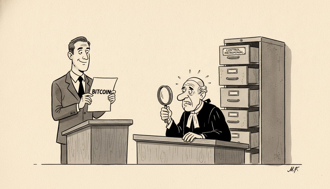 Adorni justifica su patrimonio con Bitcoin y el Estado no puede verificarlo