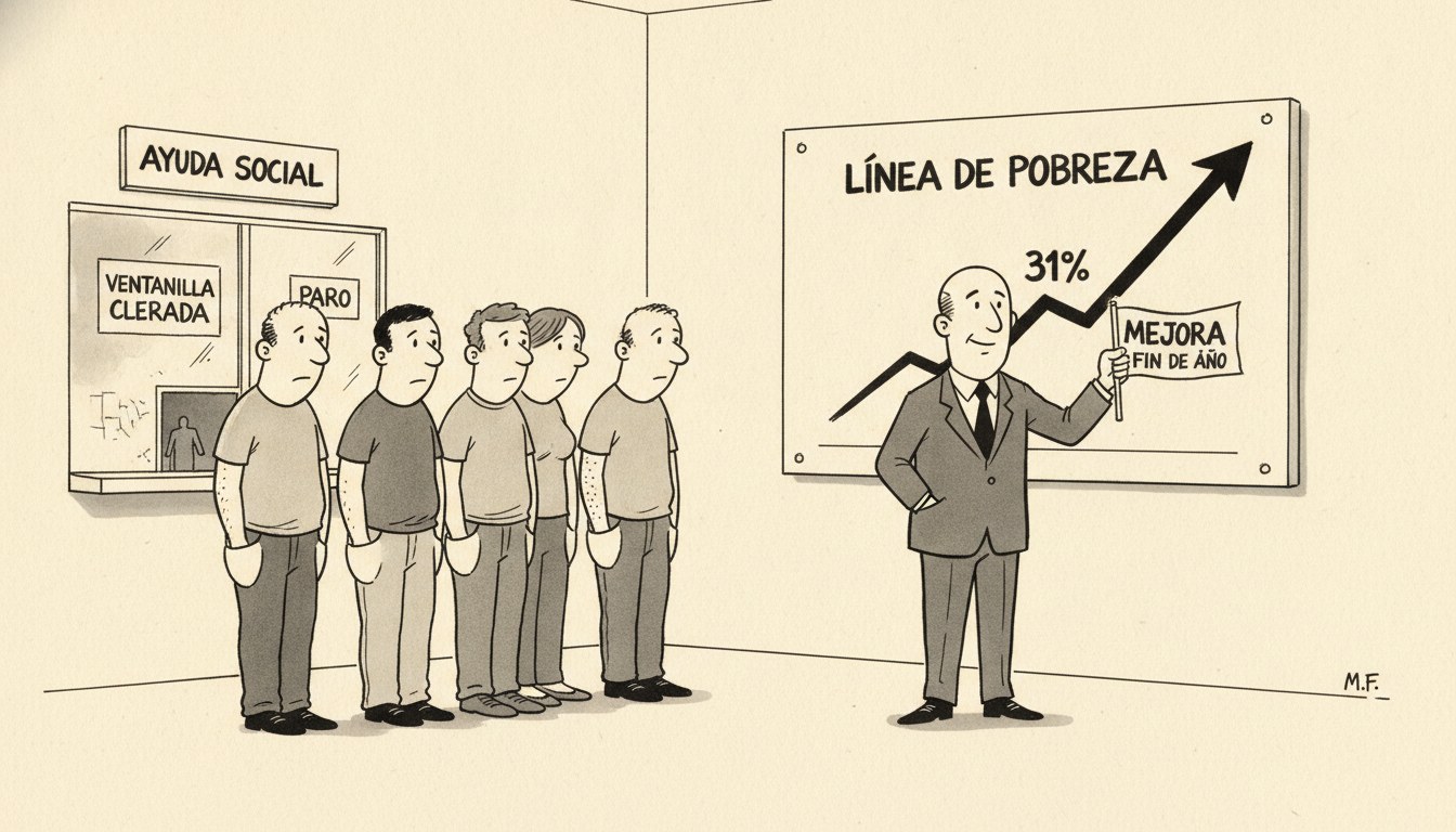 Pobreza al 31% y el límite fiscal de las promesas de mejora